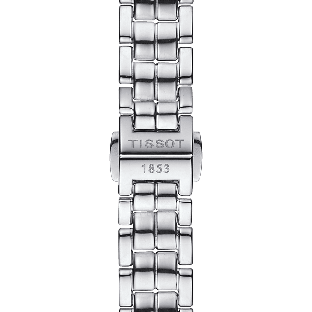Tissot T Lady Flamingo Mother of Pearl Blue Dial Silver Steel Strap Watch For Women - T094.210.11.121.00 Buy Now By Tissot