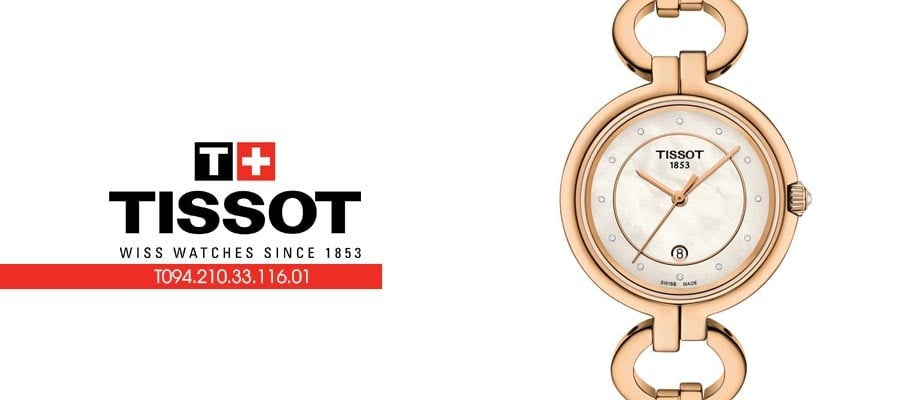 Tissot T Lady Flamingo Mother of Pearl Dial Rose Gold Steel Strap Watch for Women - T094.210.33.116.01 Buy Now By Tissot