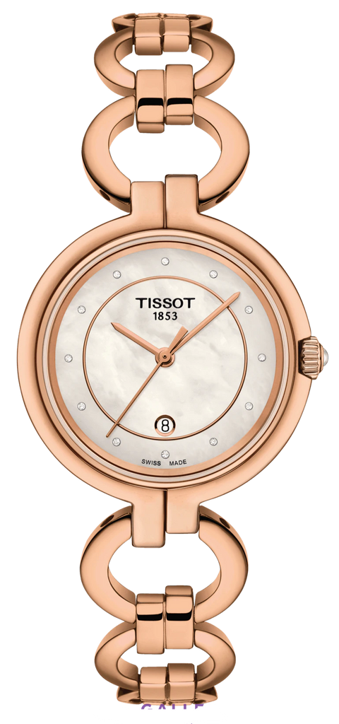 Tissot T Lady Flamingo Mother of Pearl Dial Rose Gold Steel Strap Watch for Women - T094.210.33.116.01 Buy Now By Tissot