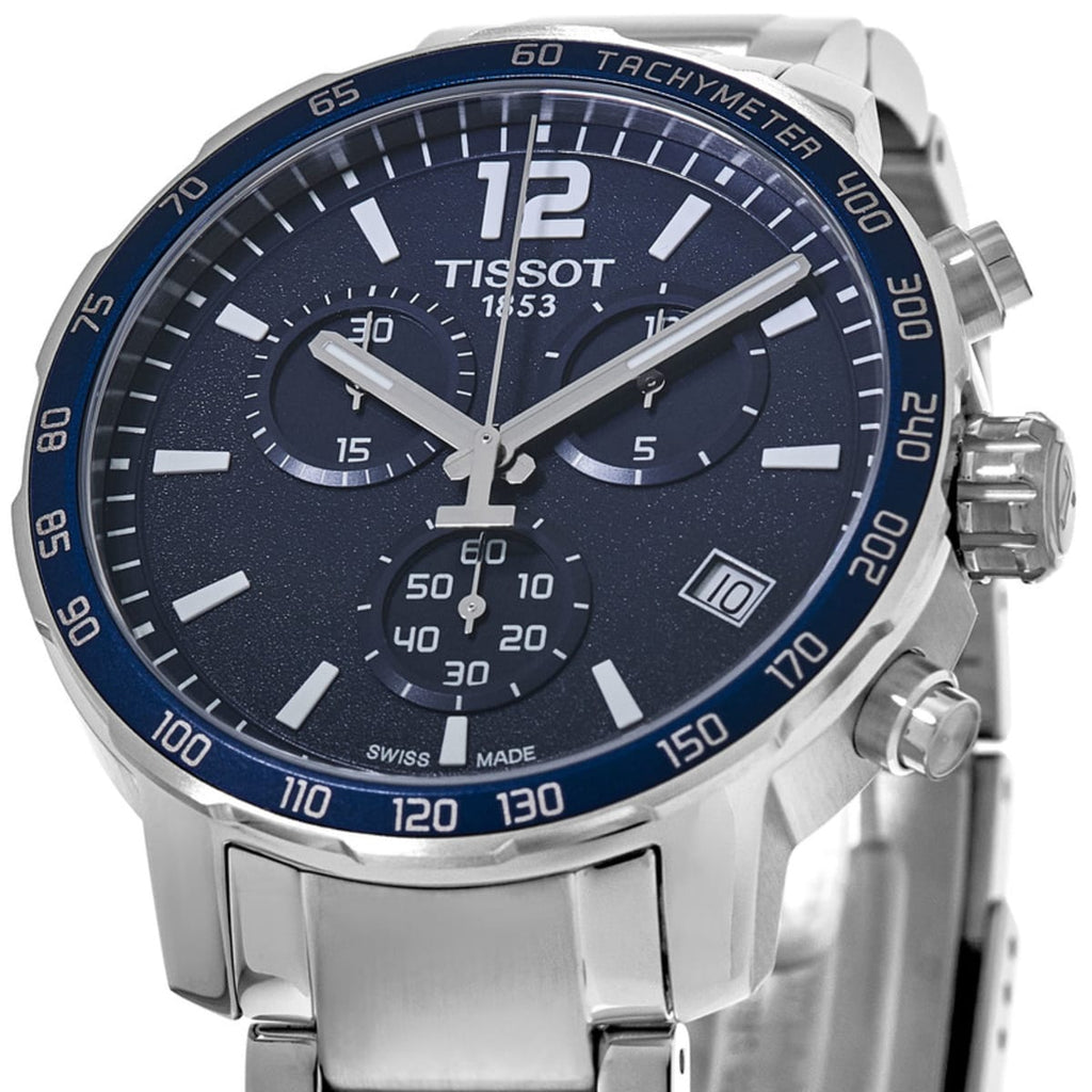 Tissot Quickster Chronograph Blue Dial Watch For Men - T095.417.11.047.00 Buy Now By Tissot