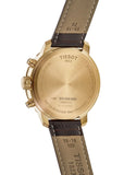 Tissot Quickster Chronograph 42mm White Dial Brown Leather Strap Watch For Men - T095.417.36.037.00 Buy Now By Tissot