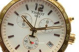 Tissot Quickster Chronograph White Dial Brown Leather Strap Watch For Men - T095.417.36.037.02 Buy Now By Tissot