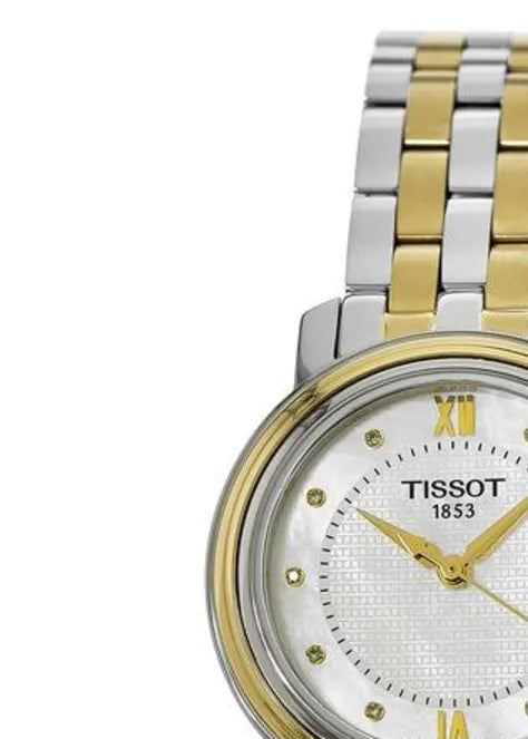 Tissot T Classic Bridgeport Automatic Mother of Pearl Dial Two Tone Steel Strap Watch for Women - T097.410.22.116.00 Buy Now By Tissot