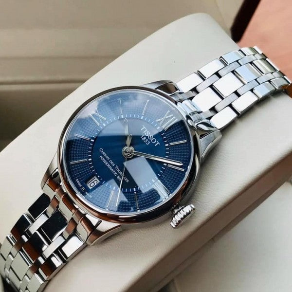 Tissot Chemin Des Tourelles Powermatic 80 Lady Blue Dial Silver Steel Strap Watch For Women - T099.207.11.048.00 Buy Now By Tissot