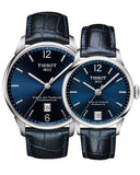 Tissot Chemin Des Tourelles Powermatic 80 Blue Dial Blue Leather Strap Watch for Men - T099.407.16.047.00 Buy Now By Tissot