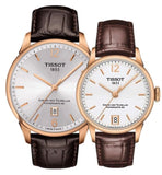 Tissot Chemin Des Tourelles Powermatic 80 Lady Silver Dial Brown Leather Strap Watch For Women - T099.207.36.037.00 Buy Now By Tissot
