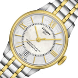 Tissot Chemin Des Tourelles Powermatic 80 Lady Mother of Pearl White Dial Two Tone Steel Strap Watch For Women - T099.207.22.118.00 Buy Now By Tissot