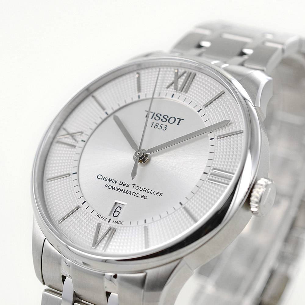 Tissot Chemin Des Tourelles Powermatic 80 Silver Dial Silver Steel Strap Watch For Men - T099.407.11.038.00 Buy Now By Tissot