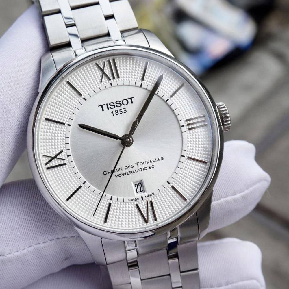Tissot T Classic Chemin Des Tourelles Silver Dial Silver Steel Strap Watch For Men - T099.408.11.038.00 Buy Now By Tissot
