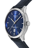 Tissot Chemin Des Tourelles Powermatic 80 Lady Blue Dial Blue Leather Strap Watch For Women - T099.207.16.047.00 Buy Now By Tissot