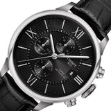 Tissot T Classic Chemin Des Tourelles Chronograph Black Dial Black Leather Strap Watch For Men - T099.427.16.058.00 Buy Now By Tissot