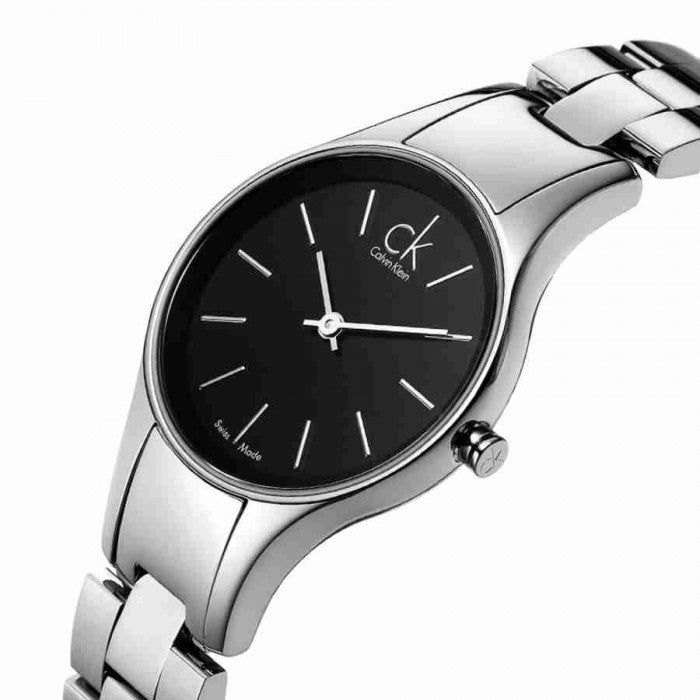 Calvin Klein Simplicity Black Dial Silver Steel Strap Watch for Women - K4323130 Buy Now By Calvin Klein