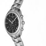 Tissot T Classic PR 100 Chronograph Black Dial Silver Steel Strap Watch for Men - T101.417.11.051.00 Buy Now By Tissot