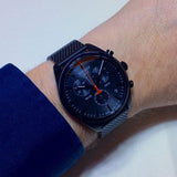 Tissot T Classic PR 100 Chronograph Black Dial Black Mesh Bracelet Watch For Men - T101.417.33.051.00 Buy Now By Tissot