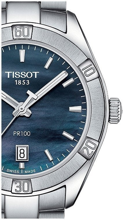 Tissot PR 100 Sport Chic Mother of Pearl Dial Watch For Women - T101.910.11.121.00 Buy Now By Tissot