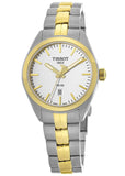 Tissot T Classic PR 100 Sport Chic White Dial Two Tone Steel Strap Watch For Women - T101.210.22.031.00 Buy Now By Tissot