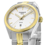 Tissot T Classic PR 100 Sport Chic White Dial Two Tone Steel Strap Watch For Women - T101.210.22.031.00 Buy Now By Tissot