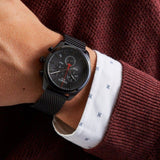 Tissot T Classic PR 100 Chronograph Black Dial Black Mesh Bracelet Watch For Men - T101.417.33.051.00 Buy Now By Tissot