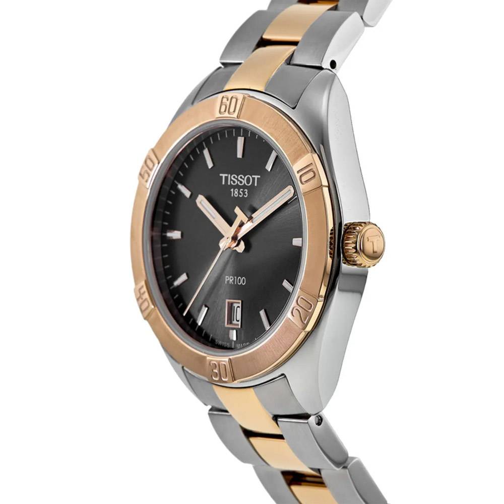 Tissot PR 100 Sport Chic Anthracite Dial Watch For Women - T101.910.22.061.00 Buy Now By Tissot