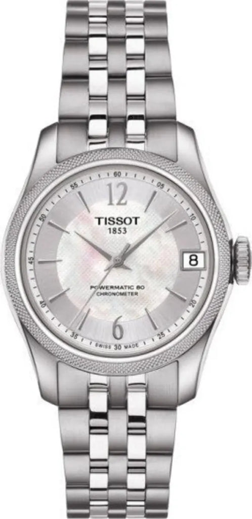 Tissot Ballade Powermatic 80 Automatic Mother of Pearl Dial Silver Steel Strap Watch For Women - T108.208.11.117.00 Buy Now By Tissot