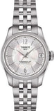 Tissot Ballade Powermatic 80 Automatic Mother of Pearl Dial Silver Steel Strap Watch For Women - T108.208.11.117.00 Buy Now By Tissot