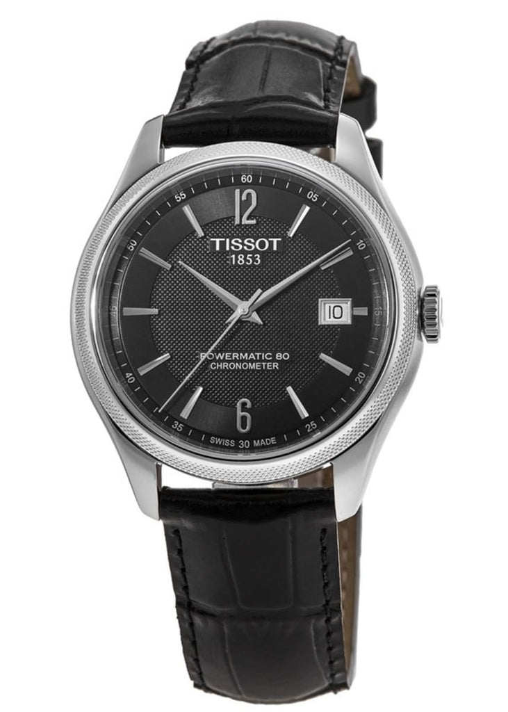 Tissot Ballade Powermatic 80 Cosc Black Dial Black Leather Strap Watch For Men - T108.408.16.057.00 Buy Now By Tissot