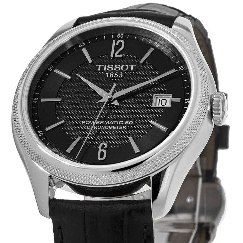 Tissot Ballade Powermatic 80 Cosc Black Dial Black Leather Strap Watch For Men - T108.408.16.057.00 Buy Now By Tissot