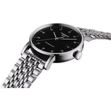 Tissot Everytime Large Black Dial Silver Mesh Bracelet Watch For Men - T109.610.11.077.00 Buy Now By Tissot