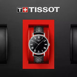 Tissot Everytime Medium Black Dial Black Leather Strap Watch For Men - T109.410.16.053.00 Buy Now By Tissot