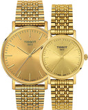 Tissot Everytime Gent Gold Dial Gold Mesh Bracelet Watch for Men - T143.410.33.021.00 Buy Now By Tissot