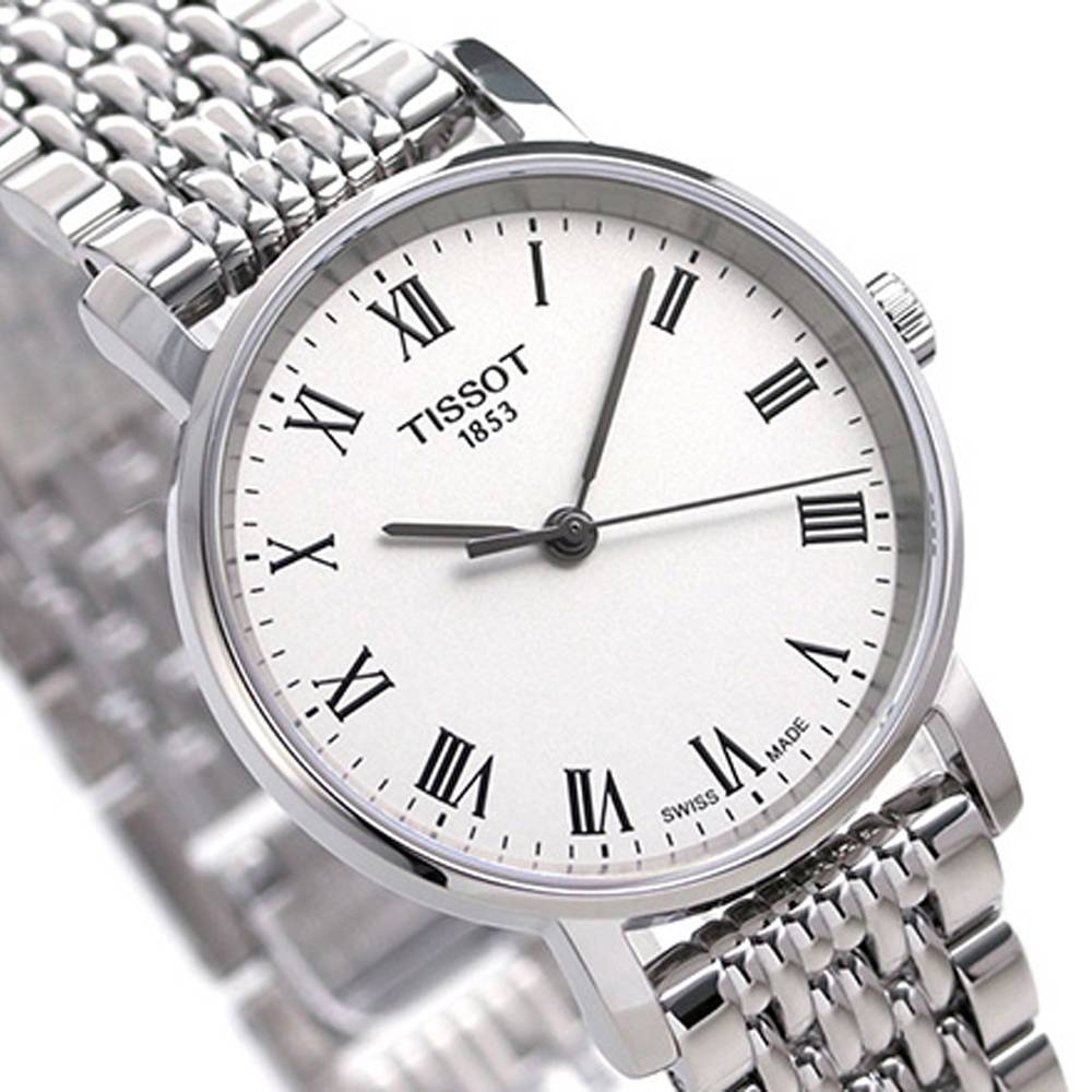 Tissot T Classic Everytime Small White Dial Silver Mesh Bracelet Watch For Women - T109.210.11.033.00 Buy Now By Tissot