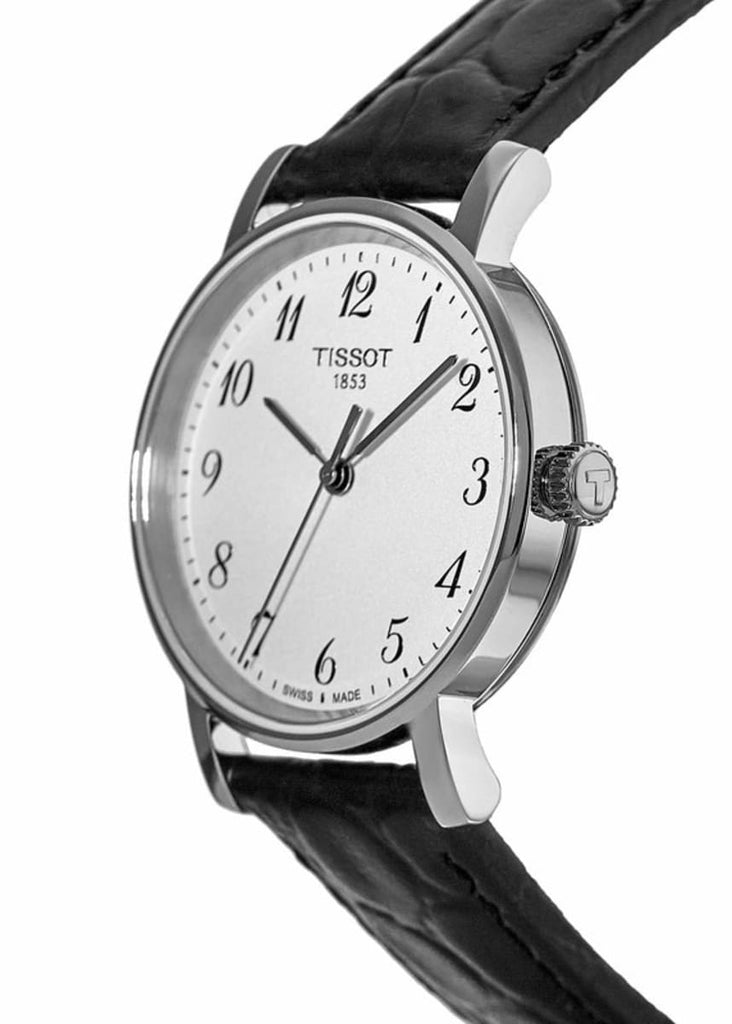 Tissot Everytime Small White Dial Black Leather Strap Watch For Women - T109.210.16.032.00 Buy Now By Tissot