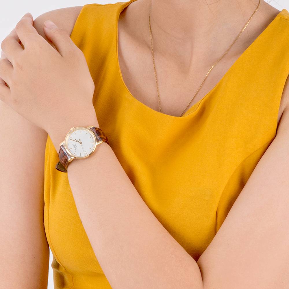 Tissot Everytime Desire Small White Dial Maroon Leather Strap Watch For Women - T109.210.36.031.00 Buy Now By Tissot