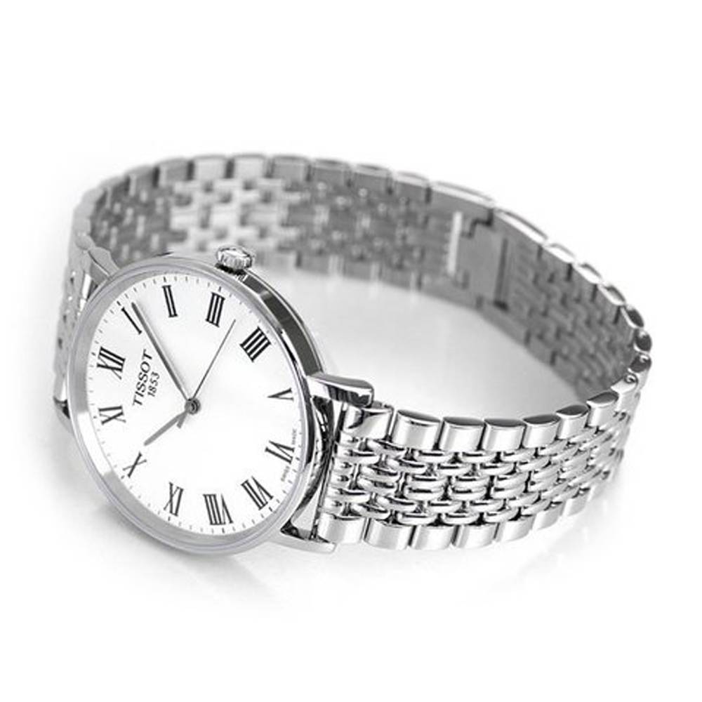 Tissot T Classic Everytime White Dial Silver Mesh Bracelet Watch For Men - T109.410.11.033.00 Buy Now By Tissot