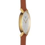 Tissot T Classic Everytime White Dial Brown Leather Strap Watch For Men - T109.410.36.031.00 Buy Now By Tissot