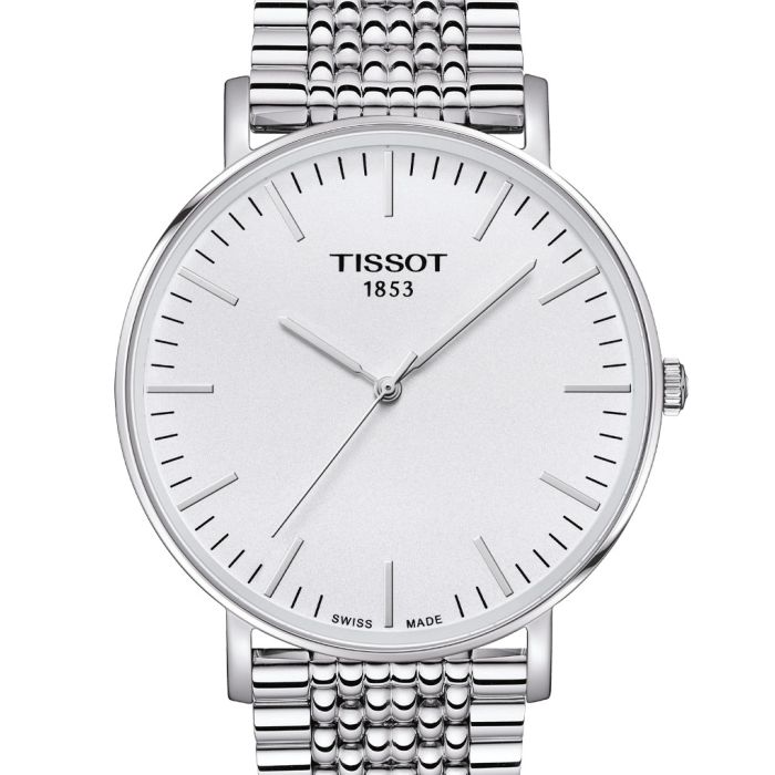 Tissot T Classic Everytime Large White Dial Silver Steel Strap Watch for Men - T109.610.11.031.00 Buy Now By Tissot