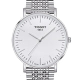 Tissot T Classic Everytime Large White Dial Silver Steel Strap Watch for Men - T109.610.11.031.00 Buy Now By Tissot