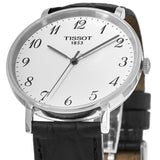 Tissot Everytime Large White Dial Black Leather Strap Watch For Men - T109.610.16.032.00 Buy Now By Tissot