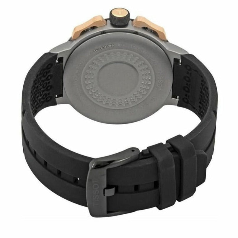 Tissot T Race Cycling Chronograph Black Dial Black Rubber Strap Watch For Men - T111.417.37.441.07 Buy Now By Tissot