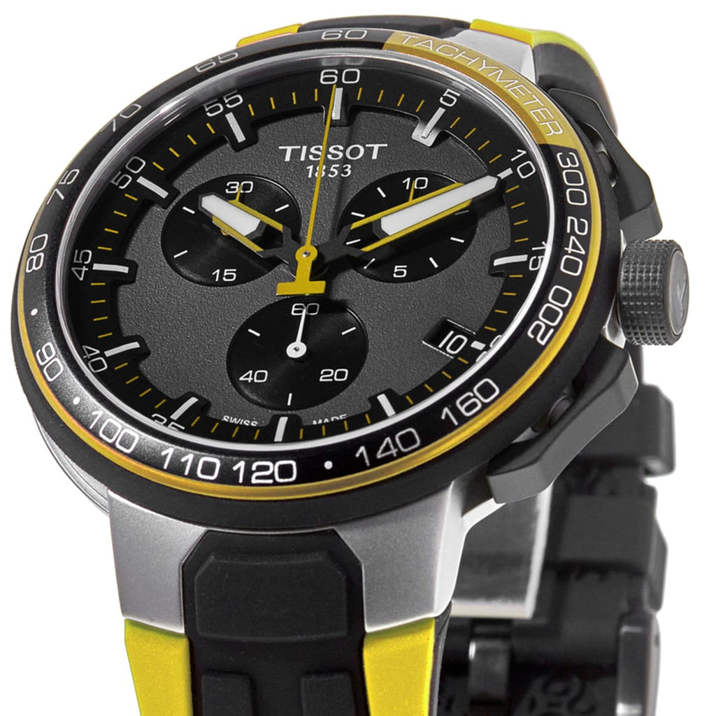 Tissot T Bike Cycling Tour de France Black Dial Two Tone Rubber Strap Watch For Men - T111.417.37.441.00 Buy Now By Tissot
