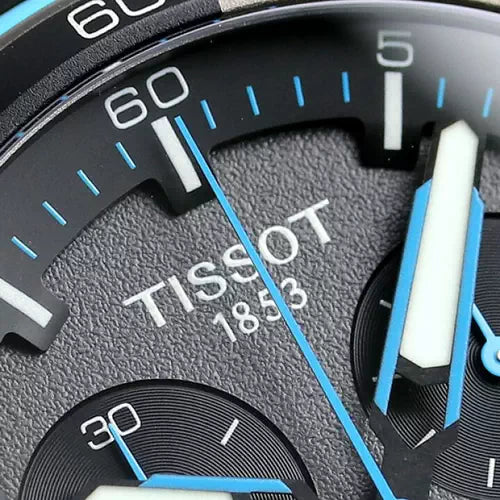 Tissot T Race Cycling Chronograph Black Dial Two Tone Rubber Strap Watch For Men - T111.417.37.441.05 Buy Now By Tissot