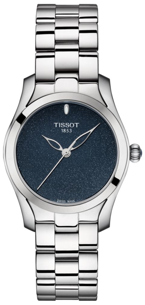 Tissot T Wave Donna Blue Dial Silver Steel Strap Watch For Women - T112.210.11.041.00 Buy Now By Tissot