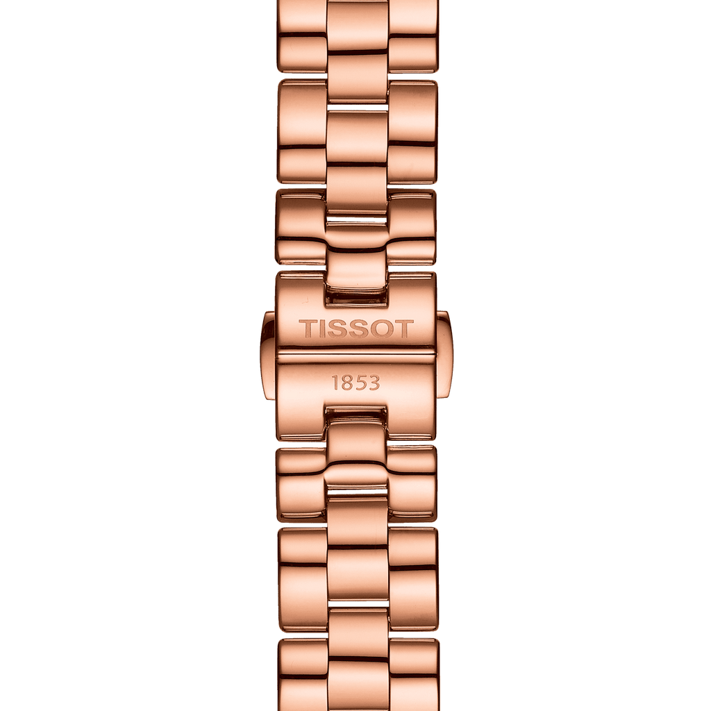 Tissot T Wave Rose Gold Dial Rose Gold Steel Strap Watch For Women - T112.210.33.456.00 Buy Now By Tissot