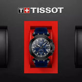 Tissot T Race Chronograph Blue Dial Blue Silicone Strap Watch For Men - T115.417.37.041.00 Buy Now By Tissot