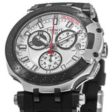Tissot T Race Chronograph White Dial Black Silicone Strap Watch For Men - T115.417.27.011.00 Buy Now By Tissot