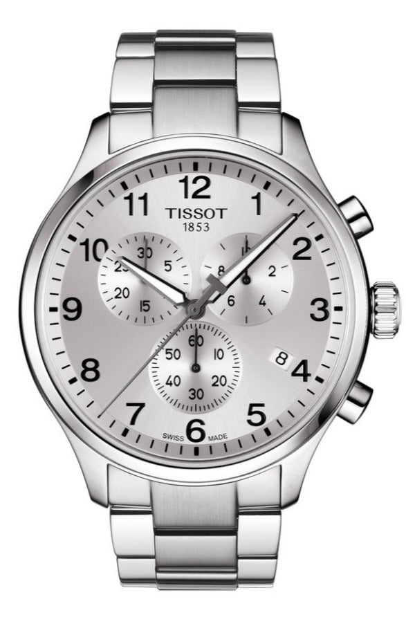 Tissot Chrono XL Classic Silver Dial Silver Steel Strap Watch For Men - T116.617.11.037.00 Buy Now By Tissot