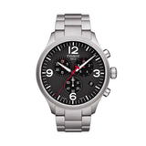 Tissot Chrono XL Black Dial Silver Steel Strap Watch For Men - T116.617.11.057.00 Buy Now By Tissot