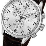 Tissot Chrono XL Silver Dial Brown Leather Strap Watch For Men - T116.617.16.037.00 Buy Now By Tissot