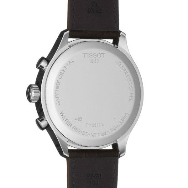 Tissot Chrono XL Silver Dial Brown Leather Strap Watch For Men - T116.617.16.037.00 Buy Now By Tissot