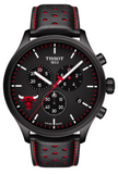 Tissot T Sport Chrono XL NBA Teams Special Chicago Bulls Edition Black Dial Black Leather Strap Watch for Men - T116.617.36.051.00 Buy Now By Tissot